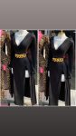 Vestido con aberturas manga larga