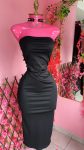 Vestido straple negro