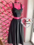 Conjunto vinipiel falda y top