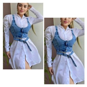 Blusón con top de mezclilla